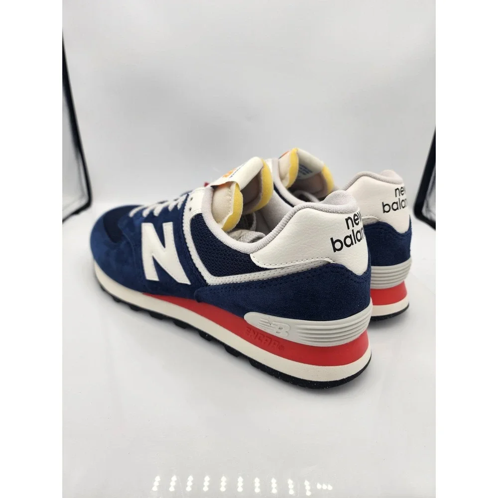 New Balance 574 Classics Navy Blue White Red U574VPN Mens 9.5 Womens 11